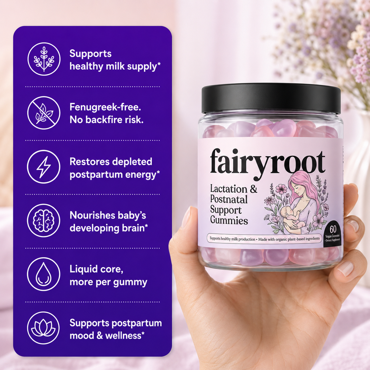 Lactation + Postnatal Support Gummies