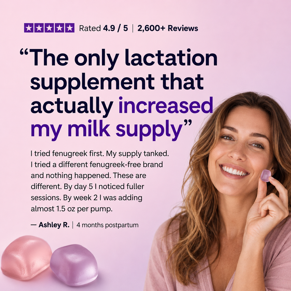Lactation + Postnatal Support Gummies